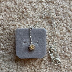 Elegant Silver and Gold Pendant Necklace